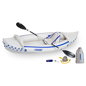 Sea Eagle SE330 Inflatable Sports Kayak Pro Solo Package by Sea Eagle